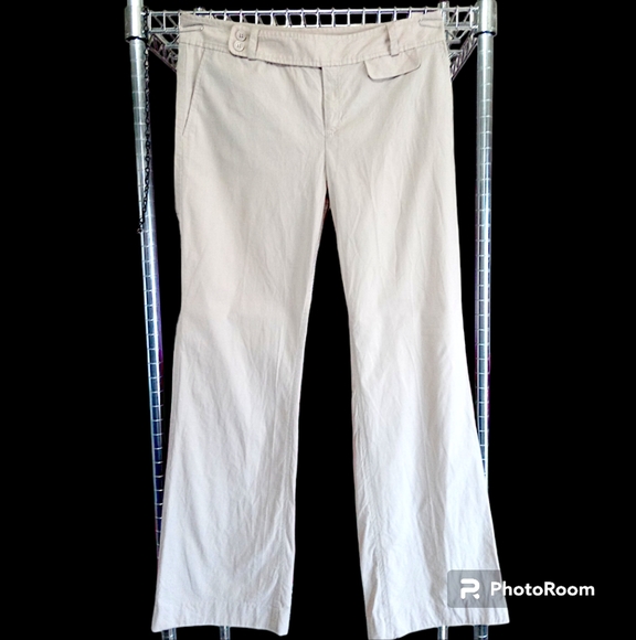 Vintage, Calvin Klein Riley Pants, Women's Size 10, Beige, Pinstripes, 5 Pockets - Picture 6 of 12